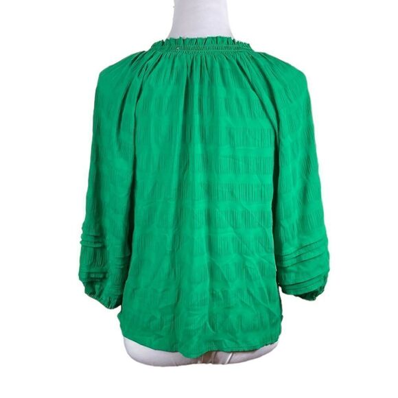 Simply Vera Vera Wang Woman’s Tie Neck Green Blouse, Size XS, NWT - Picture 5 of 10